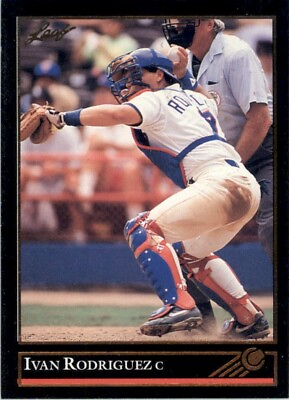 #ad 1992 Leaf Black Gold Ivan Rodriguez Texas Rangers #194