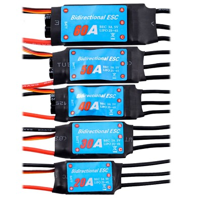 #ad Brushless ESC Bidirectional ESC For RC Car ship RC Boat Replacement 1pcs