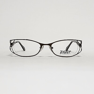 #ad Ziggy 11319 Women#x27;s Unique Oval Glasses in Brown White Size: 51mm