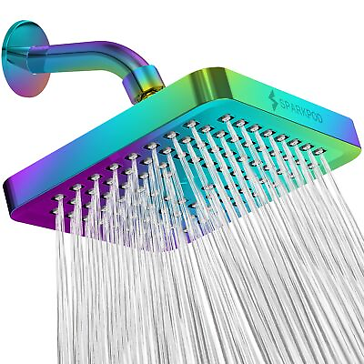 #ad SparkPod Shower Head: High Pressure Luxury Design Easy Install Rainbow