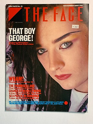#ad THE FACE Magazine November 1982 BOY GEORGE Stephen Linard