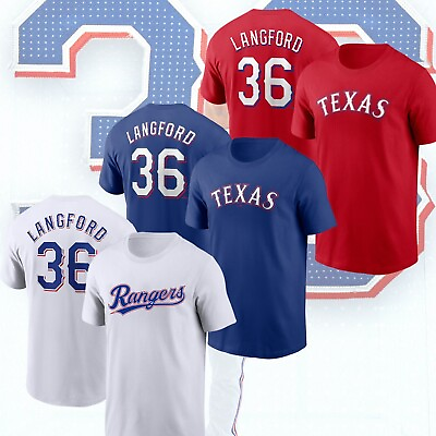 #ad HOT NEW Wyatt Langford #36 Texas Rangers 2024 Name amp; Number T Shirt