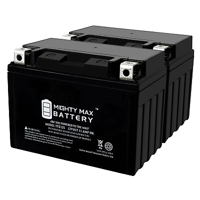 #ad Mighty Max YTZ12S 12V 11Ah Battery Replaces Yamaha FZS1000 FZ1 VMAX 2 Pack