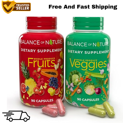 #ad Balance of Nature Fruits and Veggies Whole Food Supplement with Superfood 180