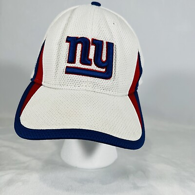 #ad New York Giants Flex Fit New Era 39Thirty NFL Hat White Cap Size Large XL