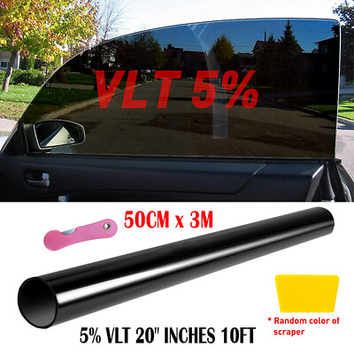 #ad Uncut Window Roll Tint Film 5% 70% VLT In FT Feet Car Office Commercial EXC