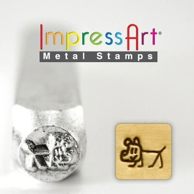 #ad ImpressArt 6mm Dog Stick Figure Design Stamp