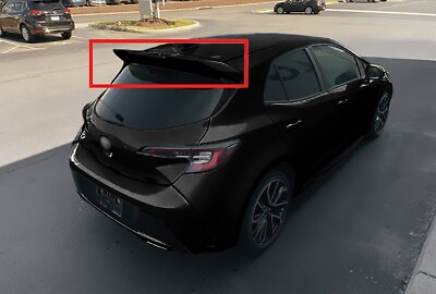 #ad For Toyota Corolla Hatchback JDM Style A1 Spoiler Painted Midnight Black 218