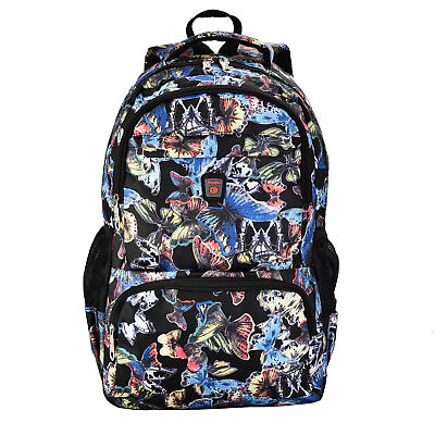 #ad Backpack for Kids Teens Young Adults Sport Backpack with Pouches Butterfly