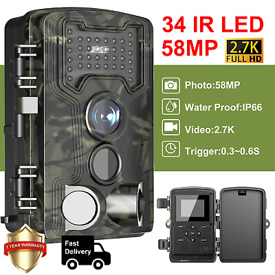 #ad High Resolution Hunting Trail Camera with Night Vision and Motion Detection
