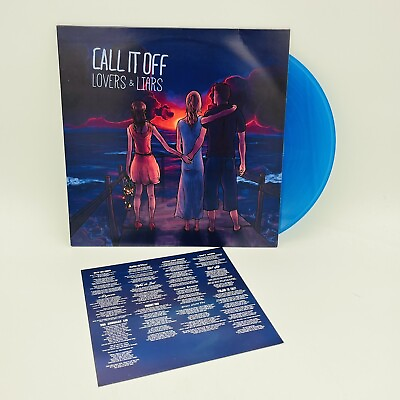#ad Call It Off Lovers And Liars Punk Rock LP Limited Edition Blue Vinyl Record
