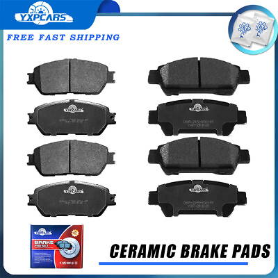 #ad Front Rear Ceramic Brake Pads For Toyota Sienna 2004 2007 2008 2009 2010