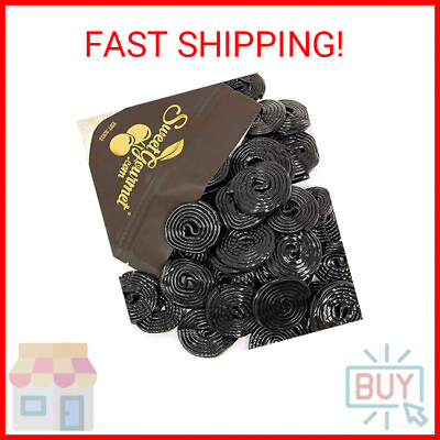 #ad Italian Black Licorice Wheels Bulk Candy Natural Colors and Flavors GMO Fre