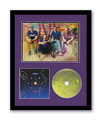 #ad Coldplay Autographed 11x14 Custom Framed CD Music Of The Spheres Signed ACOA 3