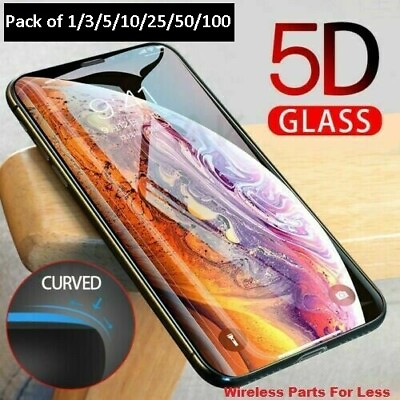 #ad Full Coverage Tempered Glass Screen Protector For iPhone XS 13 14 15 Pro MAX LOT
