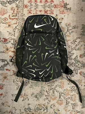 #ad Nike Brasilia Training Backpack Black Green DM2368 355