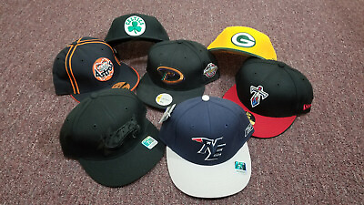 #ad NBA NFL MLB Fitted Baseball Caps Size 7 1 2 Reebok and New Era Original