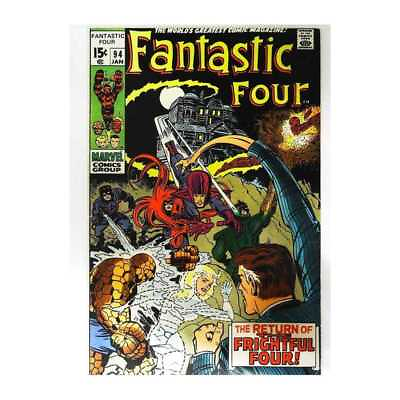 #ad Fantastic Four 1961 series #94 in Fine condition. Marvel comics z`
