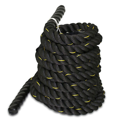 #ad Battle Rope 2#x27;#x27; Diameter with Protective Sleeve Exercise Equipment Training Rope