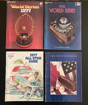 #ad Vintage World Series amp; All Star Game 4 Program Lot New York Yankees