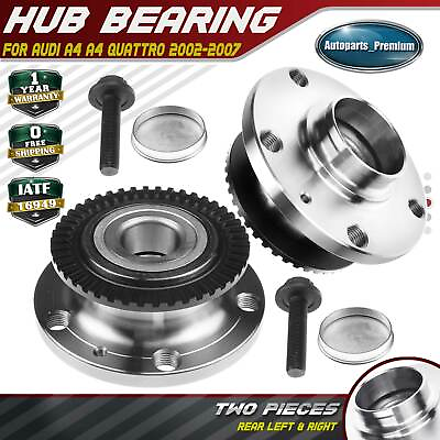 #ad 2x Wheel Hub Bearing Assembly for Audi A4 2002 2003 2004 2007 Rear Left amp; Right