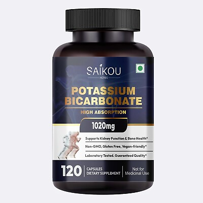 #ad Potassium Bicarbonate 1020 mg Heart Cardiovascular Kindney amp; Nerve Health 120Ct