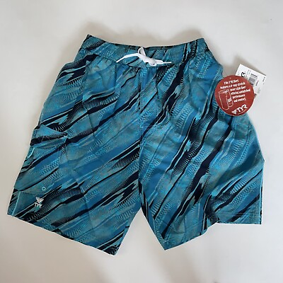 #ad TYR Men’s Small Blue Surf Board Shorts Easy Riv Rider Trunk New