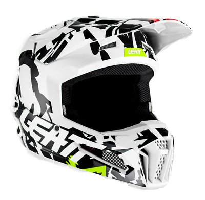 #ad Leatt Helmet Moto 3.5 V23 Zebra Junior Sizing