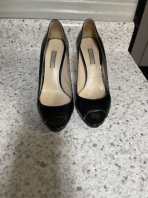 #ad Pre owned Prada patent leather pumps size 38 8 US