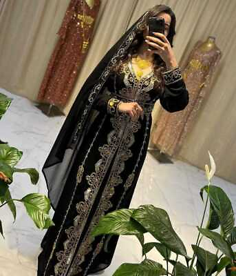 #ad Dubai Moroccan Abaya Kaftan Luxury Modern Islamic Farasha Long For Women Dresses