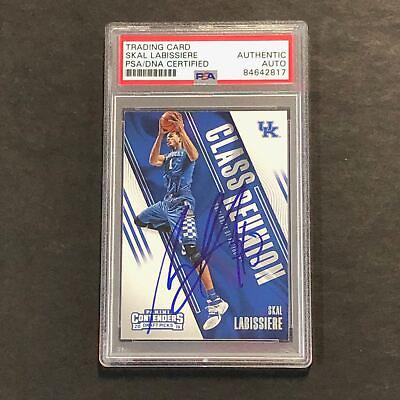 #ad 2016 17 Contenders Draft Picks Class Reunion #10 Skal Labissiere Signed Card AUT