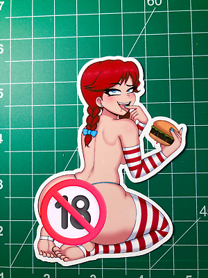 #ad Wendys Anime Girl Sticker HOT