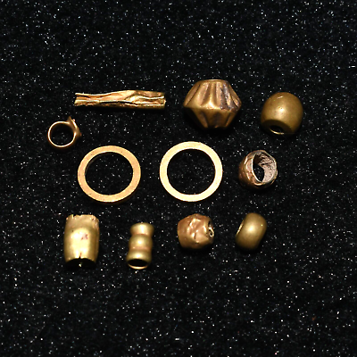 #ad 10 Ancient Roman amp; Greek Gold Beads amp; Ornaments Circa 300 BCE 1st Century AD