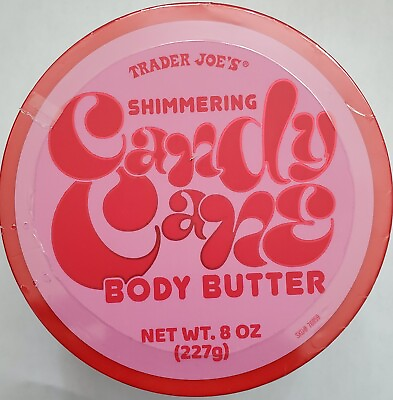 #ad Limited Edition Sparkle: Trader Joe#x27;s Shimmering Candy Cane Body Butter 8 oz