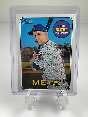#ad Topps 2018 Heritage High Number Baseball Card #718 Todd Frazier Mets SP Card