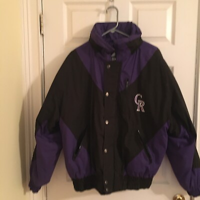 #ad Men’s Winter Colorado Rockies insulated jacket. MLB genuine XL purple amp; black