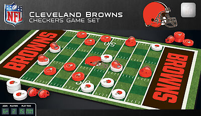 #ad Officially licensed NFL Cleveland Browns Checkers Board Game ages 6