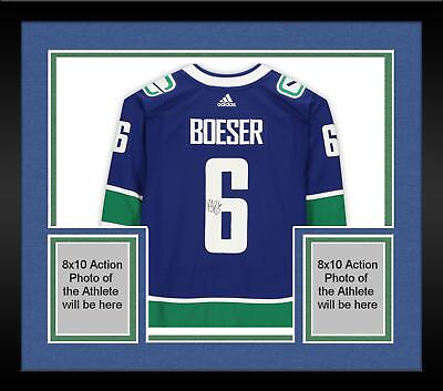 #ad Frmd Brock Boeser Vancouver Canucks Signed 2019 Model Blue Authentic Jersey