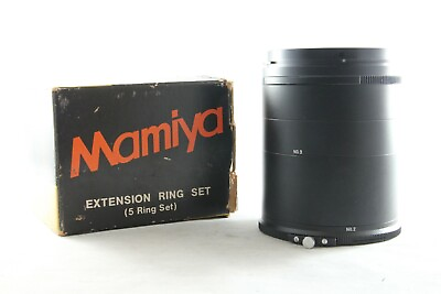 #ad Exc Mamiya Universal Camera Extension Lens Ring Tube Set 5 Ring Set #2357