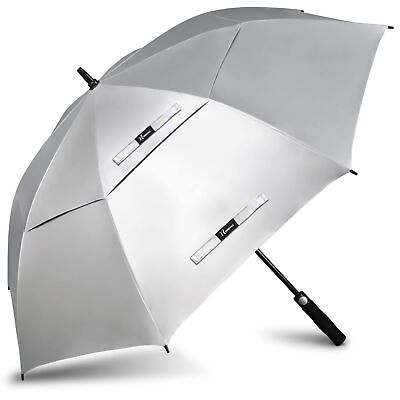 #ad Large Golf Umbrella UV Protection Windproof 62 68 Inch UV Blocking UPF 50...