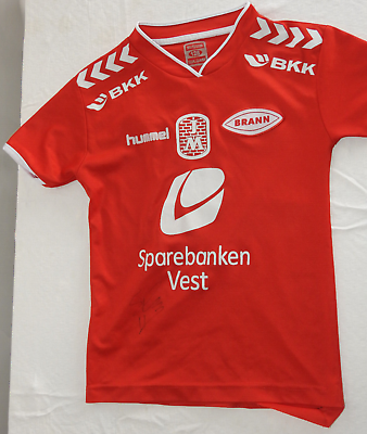 #ad Brann Bergen Home Jersey Hummel Red Shirt Size Boys 128 S Football Soccer