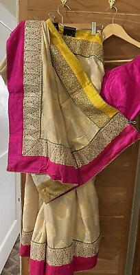#ad Preowned Indian Saree with blouse Very Good condition