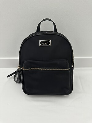 Kate Spede Black Nylon Small Backpack
