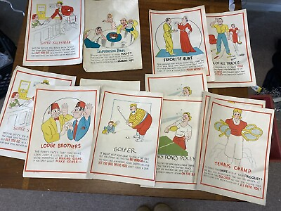 #ad Lot of Vintage High Quality Advertisement Retro Posters Art