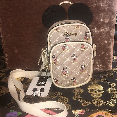 #ad Disney Mickey Mouse monogram Crossbody phone purse New Limited Edition