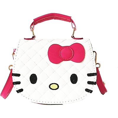 #ad Sanrio Hello Kitty Design Bag Faux Leather Stylish Handbag Anime Satchel Bag