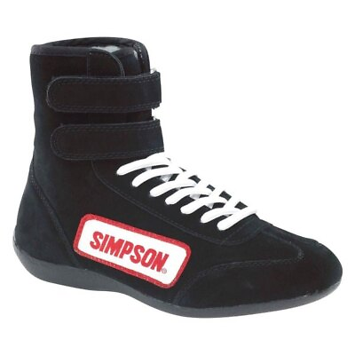 #ad Simpson High Top Super Soft 7 Hole Lace Racing Shoe Black Size 11 SFI 28110BK