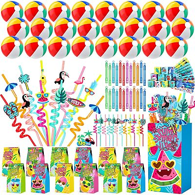 #ad Pool Party Favors and Beach Party Favors 120 PCS Party Bag Stuffers Includi...
