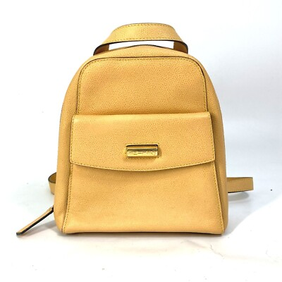 #ad CELINE backpack bag vintage Mini Backpack Leather Beige Red