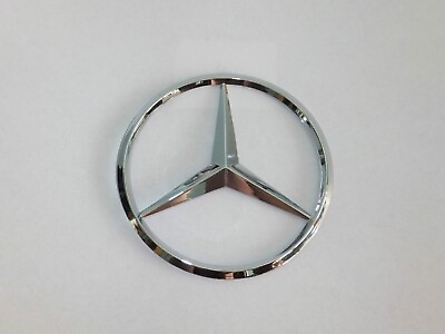 #ad New for Mercedes Benz Chrome Star Trunk Emblem Badge 75mm Free US Shipping